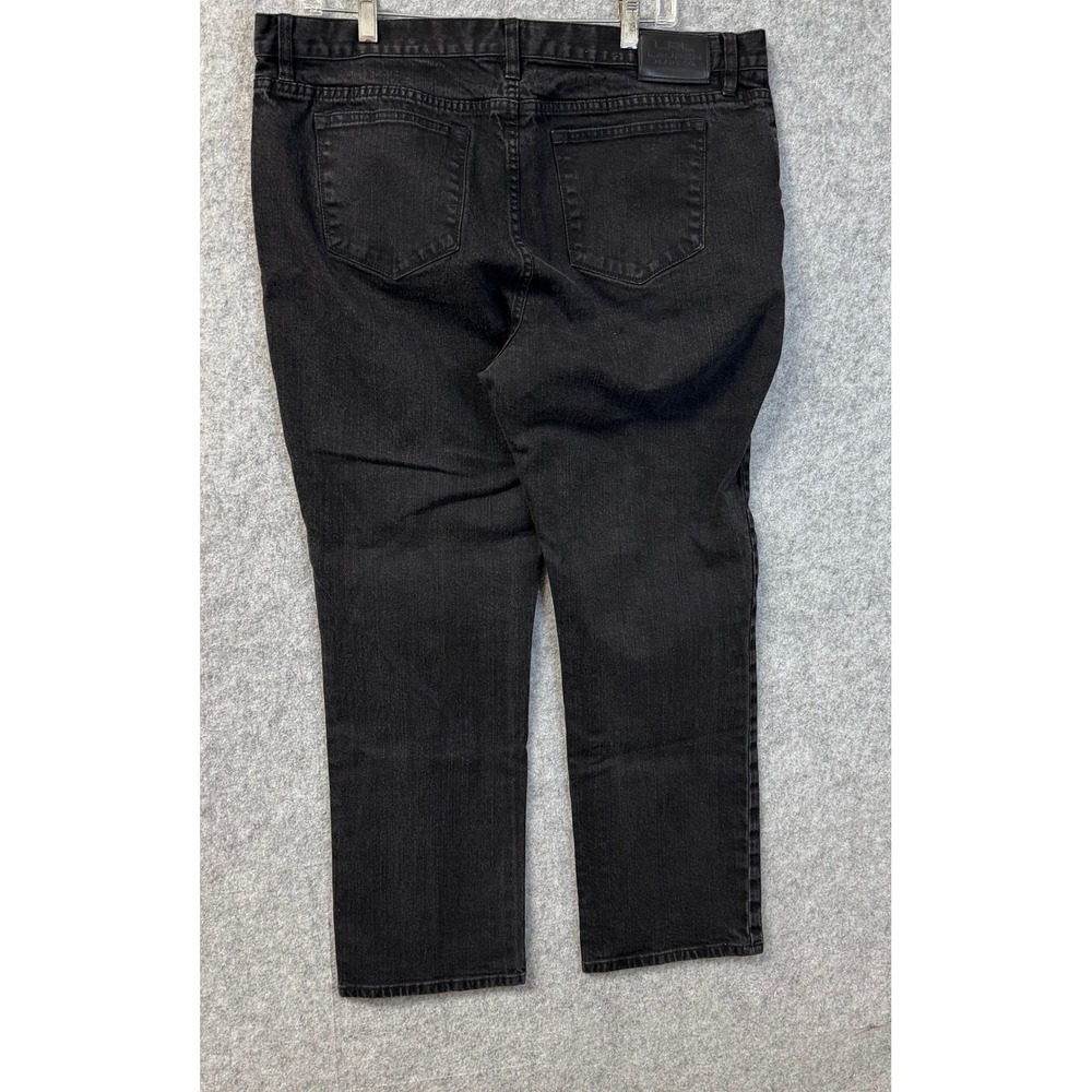 Lauren Ralph Lauren Jeans Co Womens Black Straight Leg Denim Pants Plus Size 16W - Picture 5 of 14